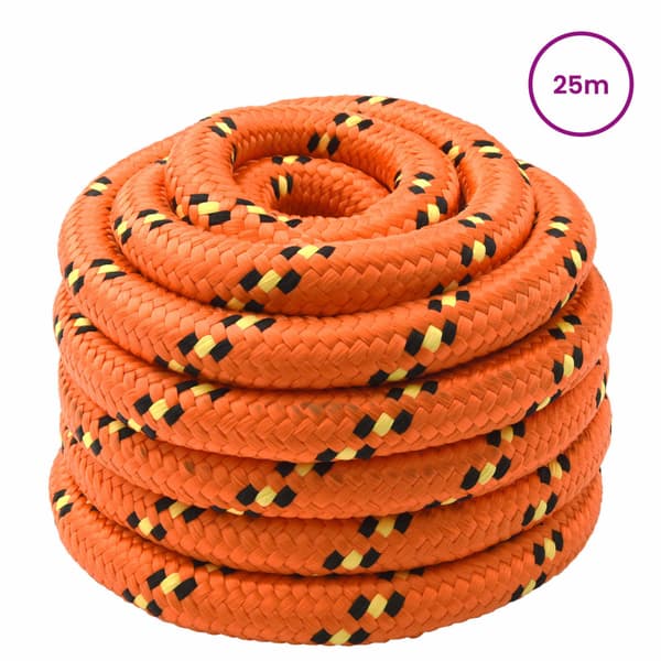 Båtsnöre 25 m 5 Orange PP