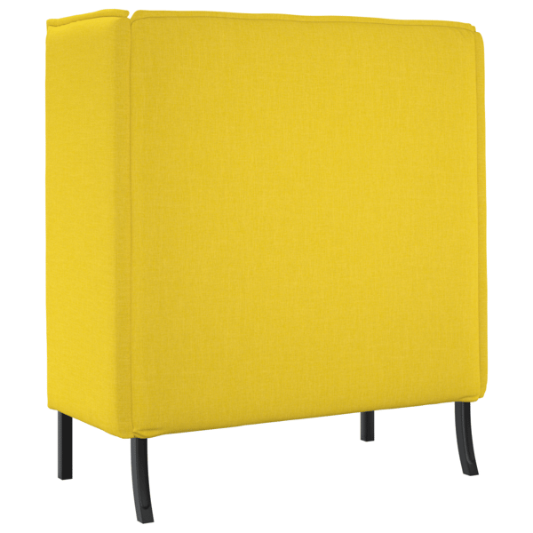 Hög Ryggsoffa 101cm Ljusgul tyg