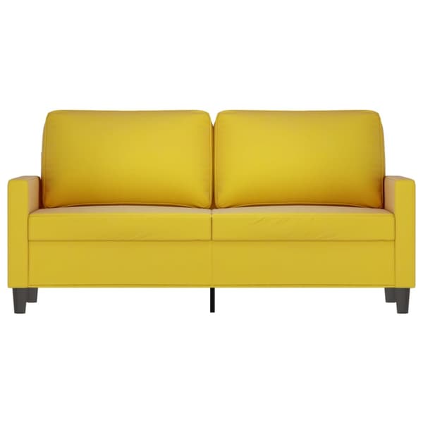 2-sitssoffa gul 140 cm sammet