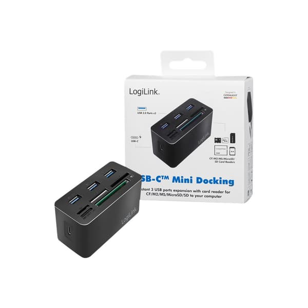 LogiLink - mini-dockningsenhet - USB-C 3.2 Gen 1