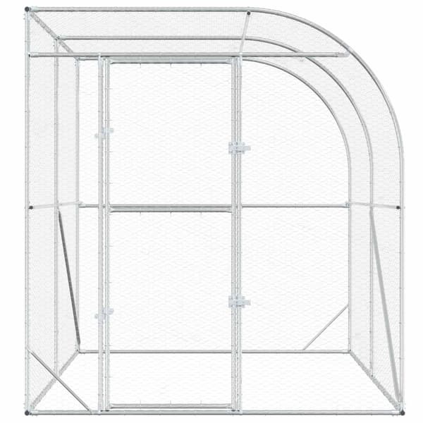 Hönsgård Silver 200 x 200 x 215 cm Galvaniserat stål