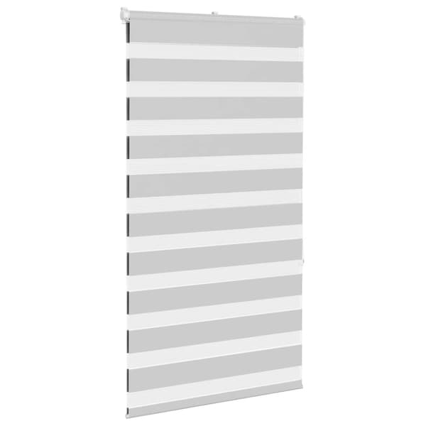 Rullgardin zebra ljusgrå 75x150 cm tyg bredd 70,9 cm polyester