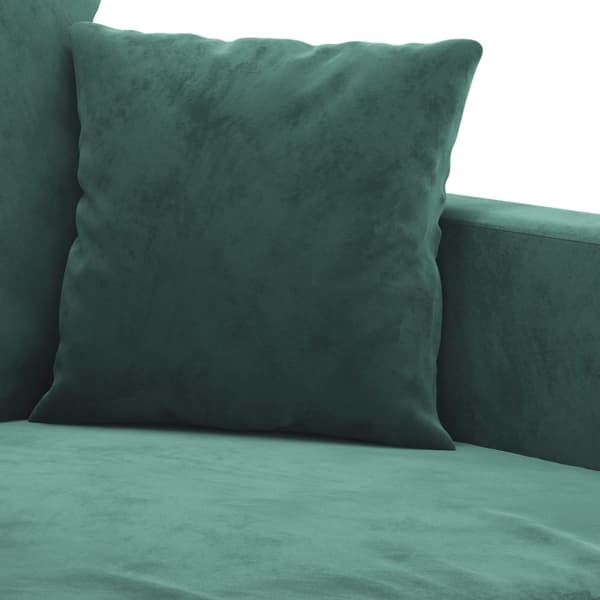 Soffa 2-sits mörkgrön 120 cm sammet