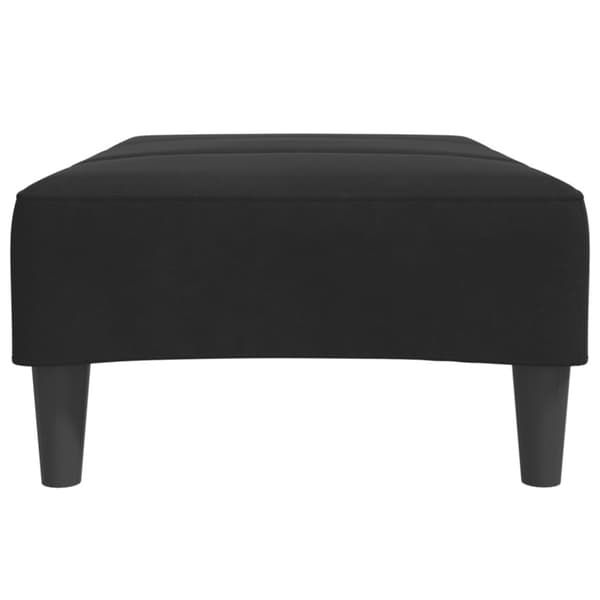 Fotpall svart 77x55x31 cm sammet