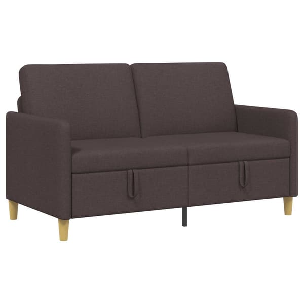 Soffa med förvaring Mörkbrun 152 x 78 x 87 cm Polyester