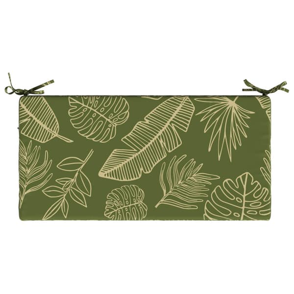 Bänk kudde SOEST 100% Polyester Bladdesign 80 x 40 x 5 cm