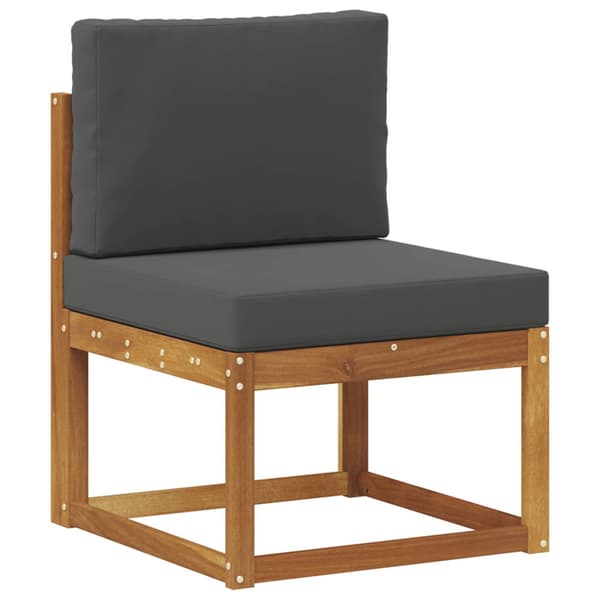 Utomhussoffset 5 pcs Naturlig och Antracit Polyester