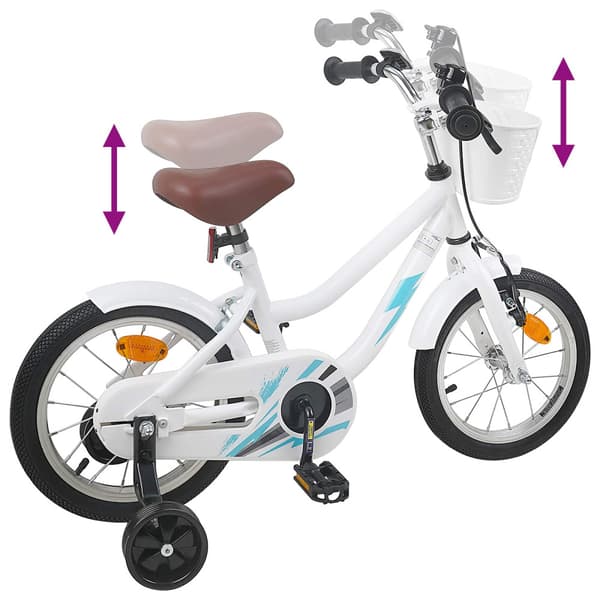 Barncykel 12 Tum för 2-4 åringar Vit