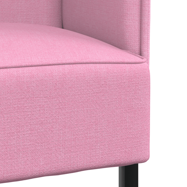 Hög Ryggsoffa 101cm Rosa tyg