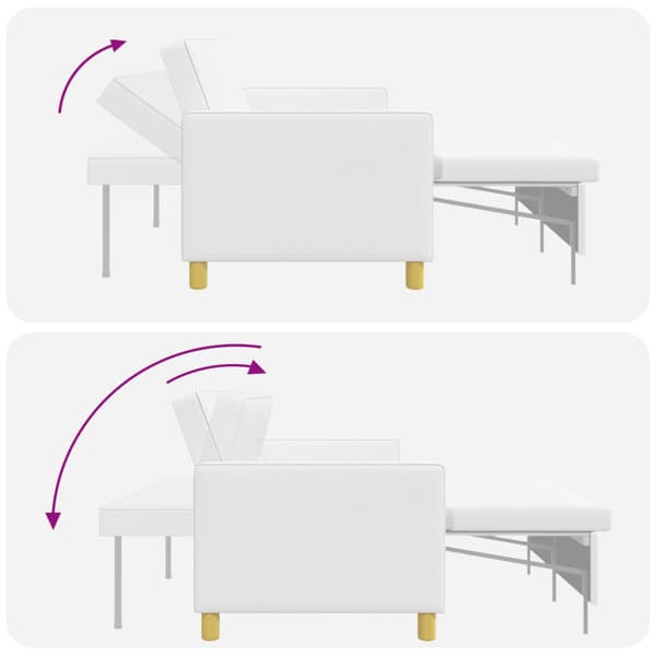 Pull Out Sofa Bed Vit Tyg