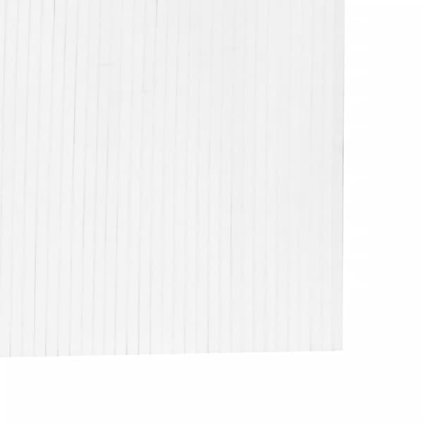 Rumsavdelare vit bredd 400 cm höjd 165 cm bambu