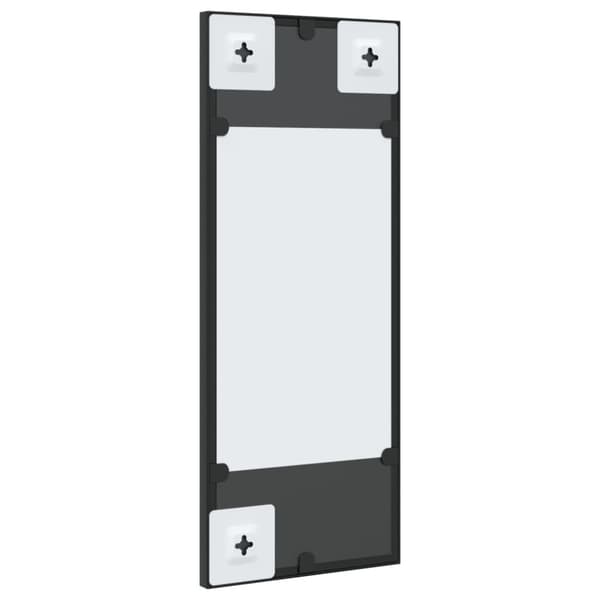 Väggspegel svart 20x50 cm rektangulär järn