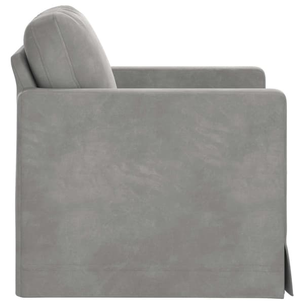 Soffa Ljusgrå 78 x 78 x 80 cm Sammet