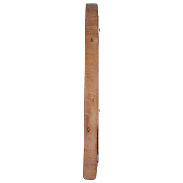 Väggspegel rund 40 cm teak