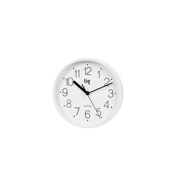 Väggur TIQ Ø22,5cm vit