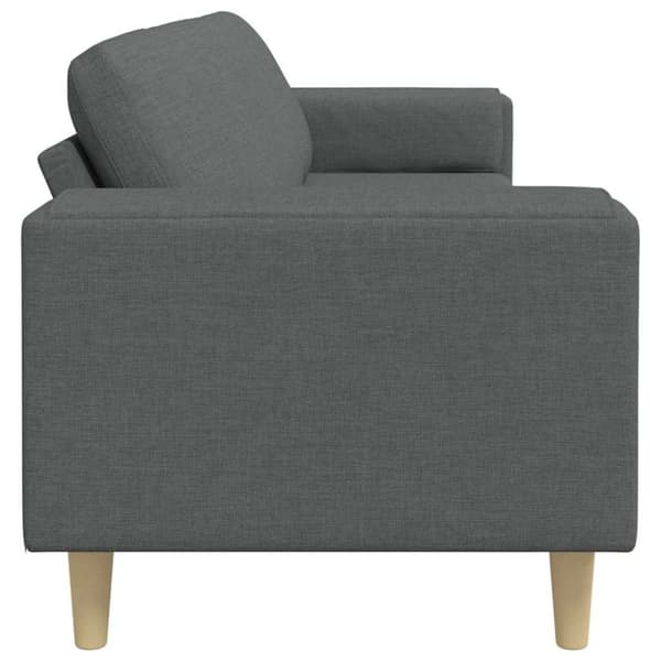 Vardagsrumsoffa Mörkgrå 250 x 77 x 76 cm Polyester