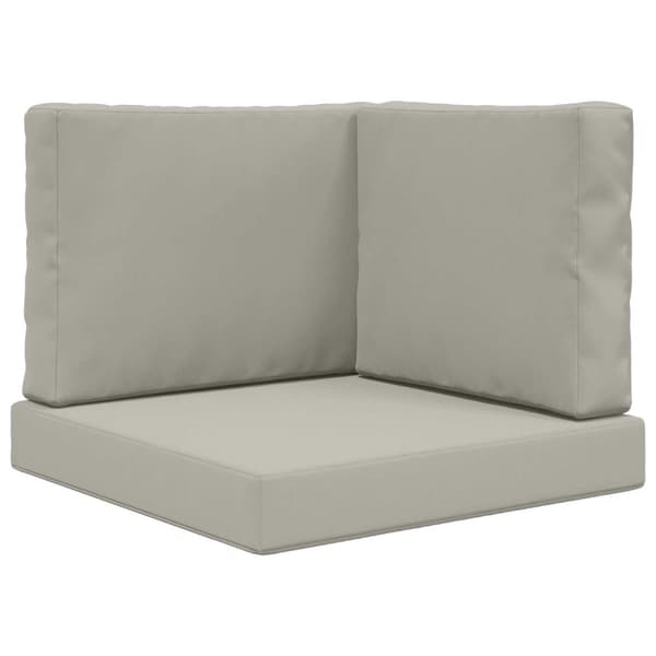 Utomhus Soffa Kudde 3 pcs Grå Polyester