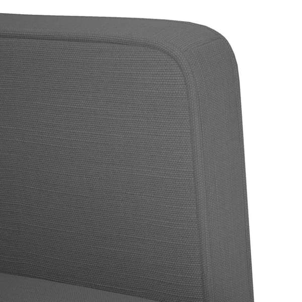 Loveseat soffa mörkgrå 111 cm tyg