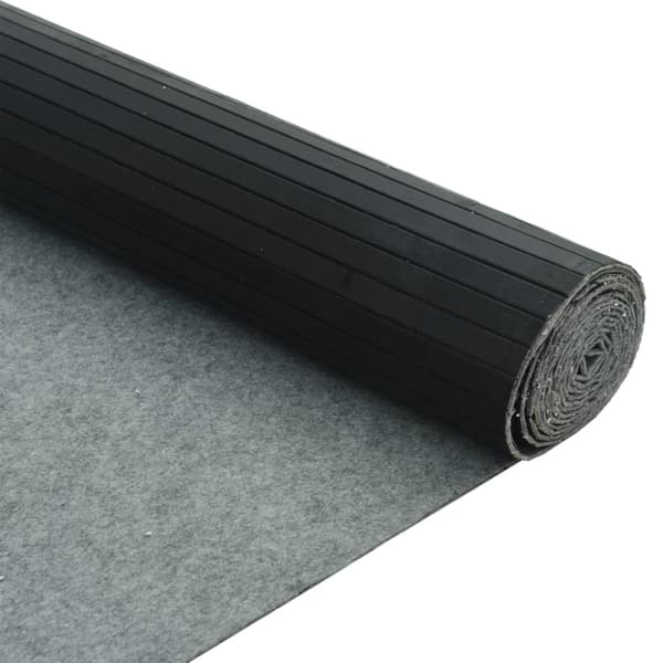 Rumsavdelare svart bredd 800 cm höjd 165 cm bambu
