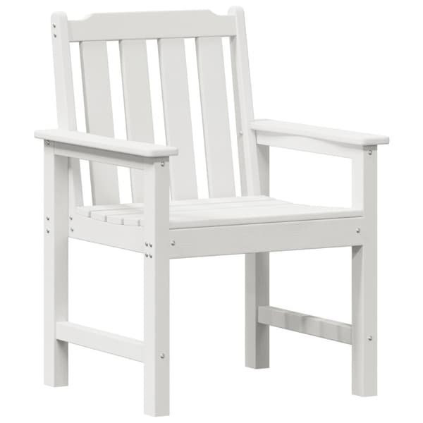 Trädgård Stol 6 pcs Vit 65.5 x 59 x 88 cm polyeten