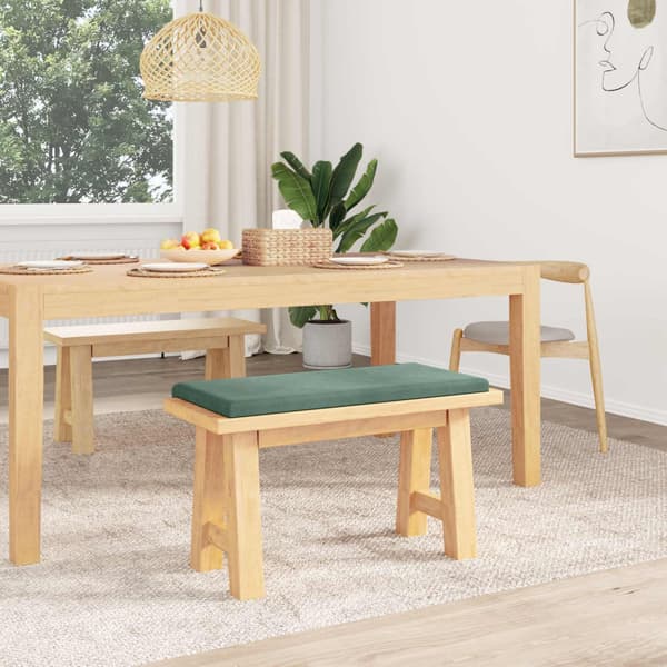 Bänk kudde Sammet (V) Havgrön Djup 35 cm