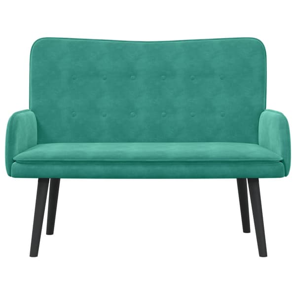 Tvåsitssoffa Turkos 115 x 61 x 87 cm Sammet