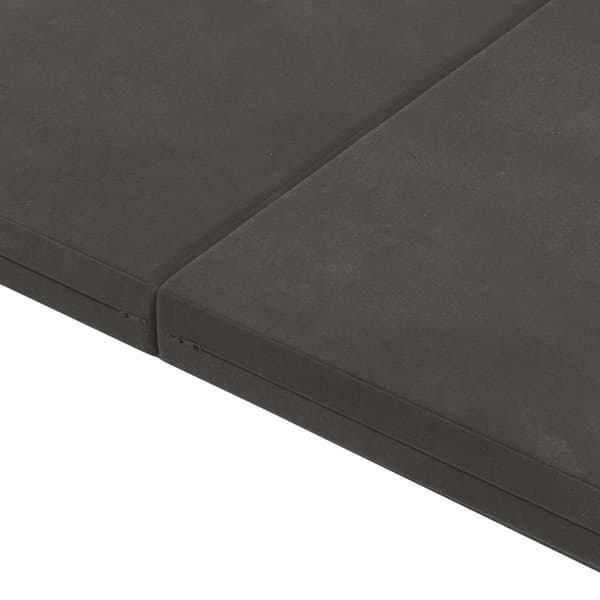 Fällbar Soffbed 140 x 67 x 45 cm Mörkgrå