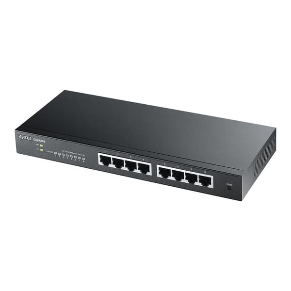Zyxel GS1900-8 - switch - 8 portar - smart