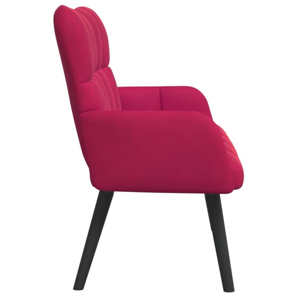 Tvåsitssoffa Vinröd 115 x 61 x 87 cm Sammet
