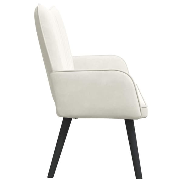 Tvåsitssoffa Kräm 115 x 61 x 87 cm Sammet