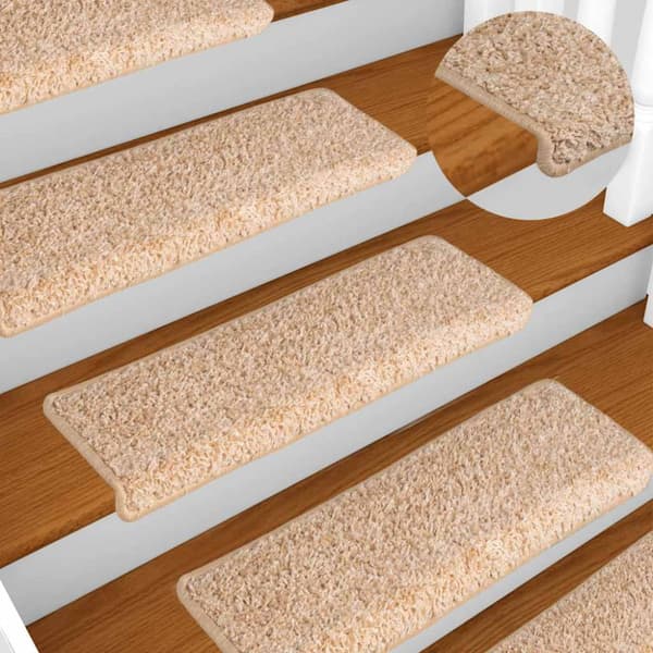Trappmattor 30 st 65x21x4 cm guldfärgade rektangulära kanter