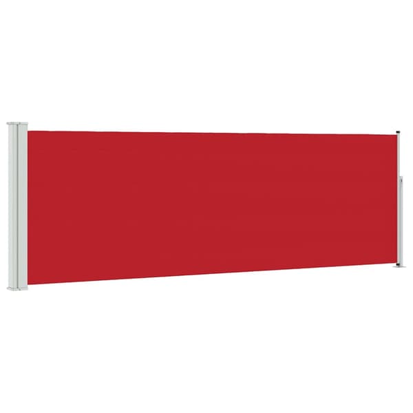 Infällbar sidomarkis 100x300 cm röd