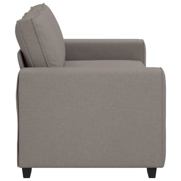 2-sitssoffa taupe 180x77x82 cm tyg