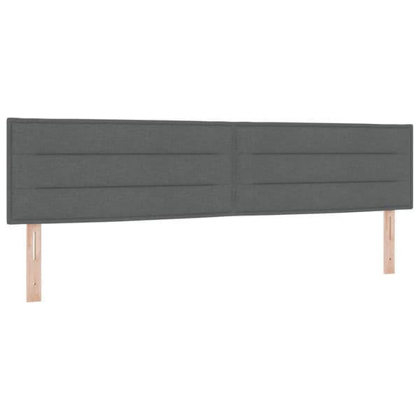 Huvudgavel Mörkgrå 200 cm tyg