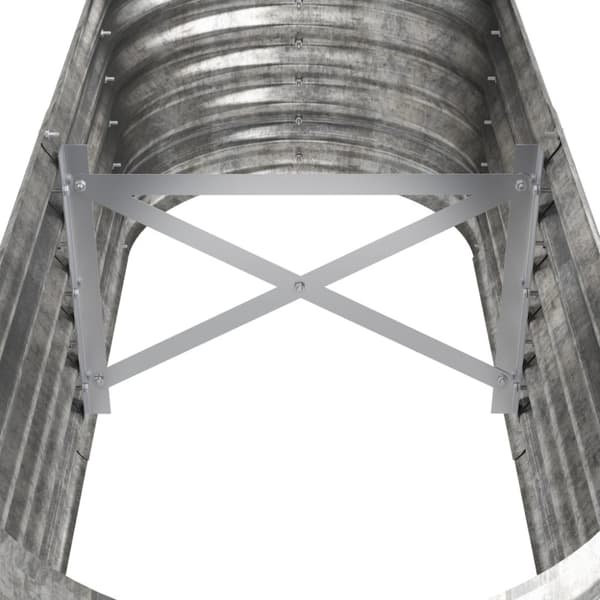 Odlingslåda galvaniserat stål 114x40x36 cm silver