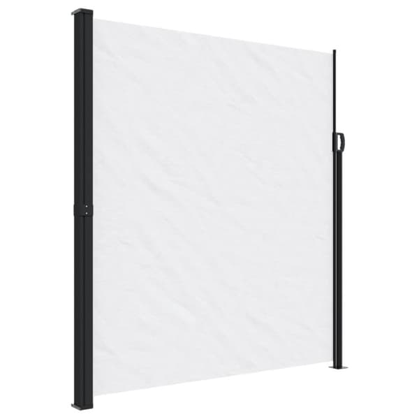 Infällbar sidomarkis vit 220x600 cm