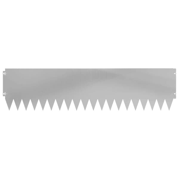 Kant för gräsmatta 10 pcs 103 x 25 cm Stål Silver