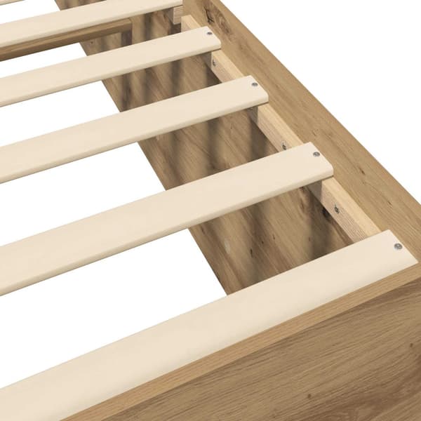 Golvsängsram Artisan-ek 80 x 200 cm Konstruerat trä