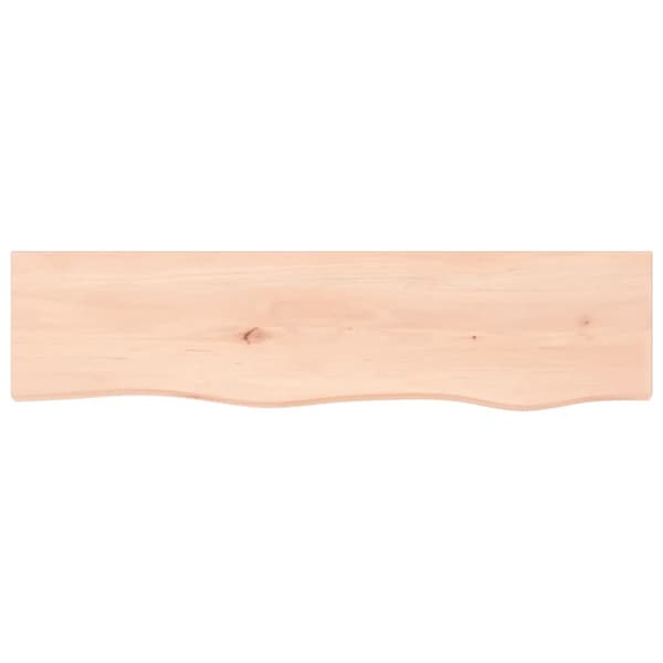 Hyllplan 80x20x2 cm obehandlad massiv ek
