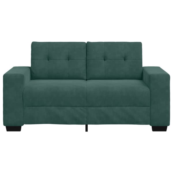 Tvåsitssoffa Mörkgrön 160 cm Sammet