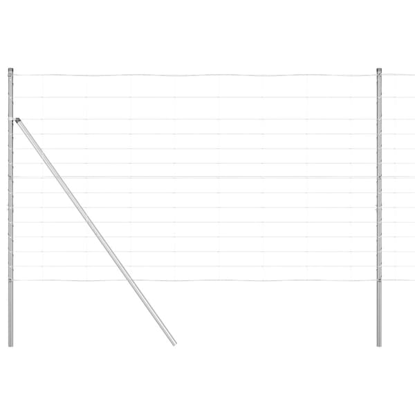 Stängselstolpe Galvaniserad 25 x 1,4 m Stål
