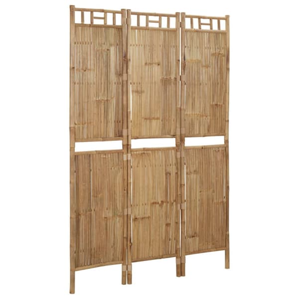 Rumsavdelare 3 paneler bambu 120x180 cm