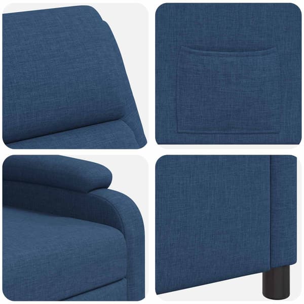 Recliner Blå Tyg