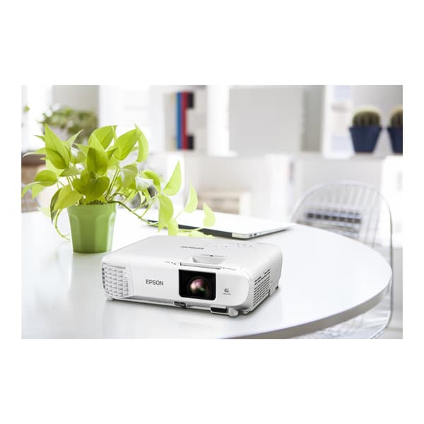 Epson EB-W49 - 3LCD-projektor - bärbar - LAN - vit
