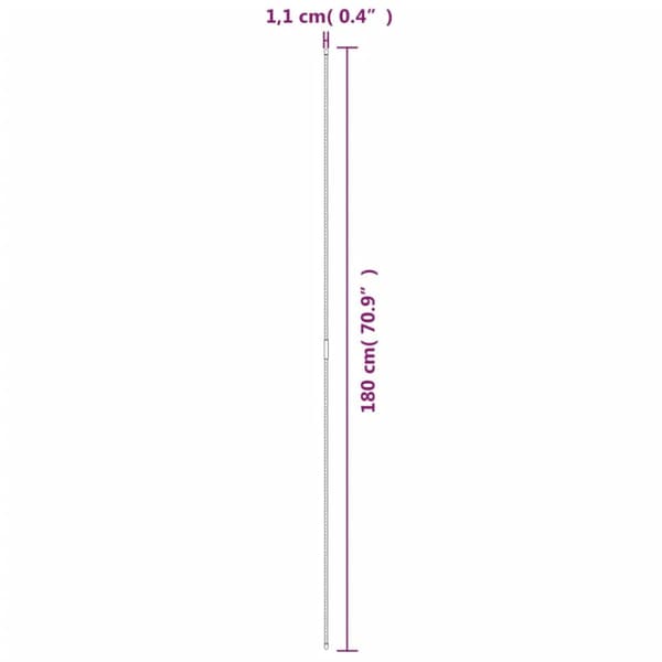 Växtstöd 30 st grön 180 cm stål