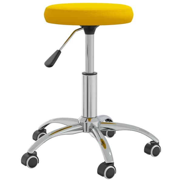 Massagepall senapsgul sammet