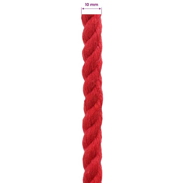 Rep Röd 1 x 1 x 5000 cm Bomull