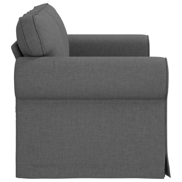 Soffa Mörkgrå 155 x 82 x 80 cm tyg