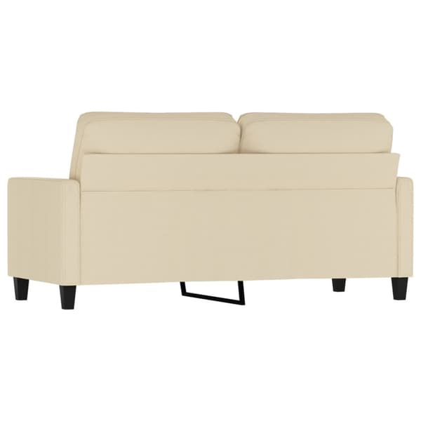 2-sitssoffa gräddvit 140 cm tyg