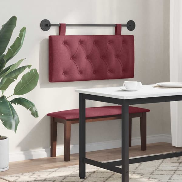Hängande sänggavel Vinröd Tyg